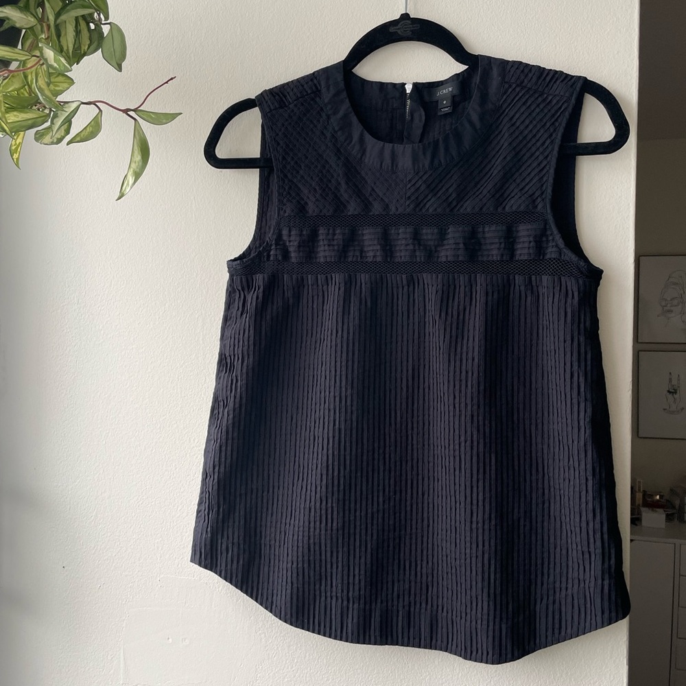 NWOT J. Crew Structured Sleeveless Top